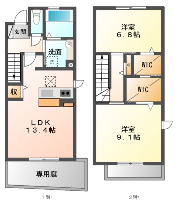 カーサ　フォンターナの間取り