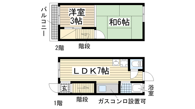 兵庫県神戸市垂水区東垂水２（一戸建）の賃貸物件の間取り