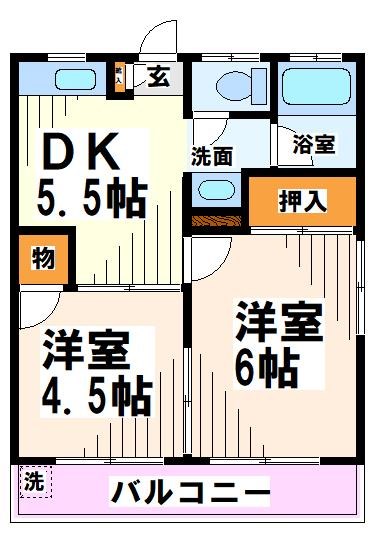 サンハイツ小勝の間取り