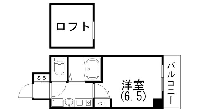 エステムコート神戸県庁前IIIフィエルテの間取り