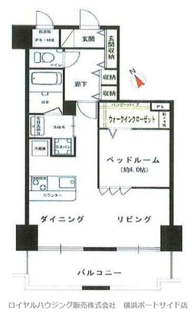 ライオンズマンション横浜駅東の間取り