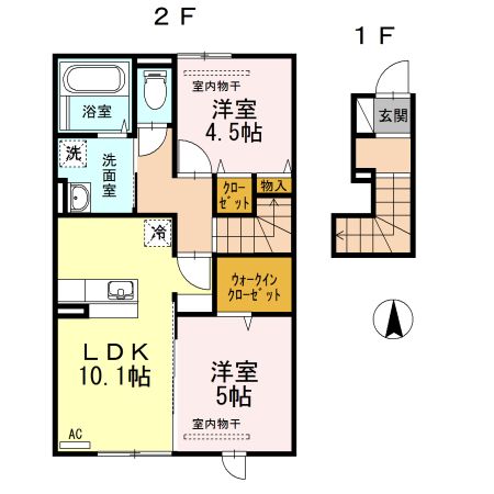 【D-room彩都ピア弐番館の間取り】