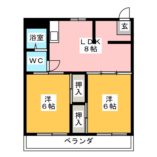 コーポ静岡の間取り