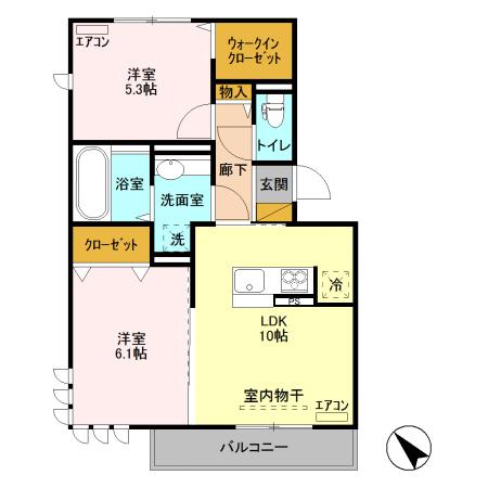 ライトパレスうずら野の間取り