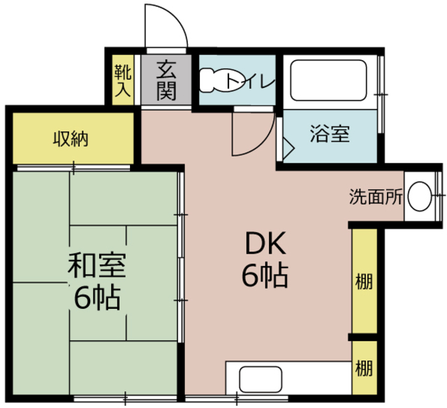 【東久留米市南沢のアパートの間取り】