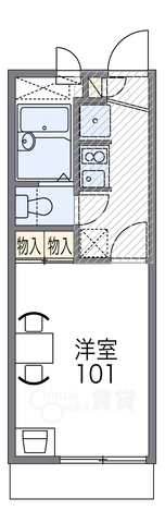 レオパレス三津屋の間取り