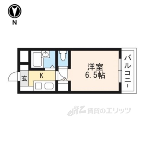 木津川市相楽のマンションの間取り