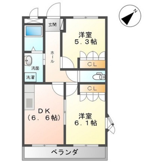 コーポ・ロコモーションＬの間取り