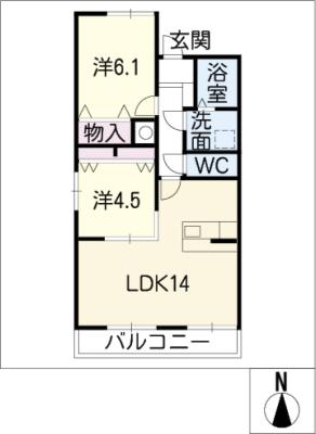 アンビア小牧　IIの間取り