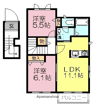 リバーサイド桜の間取り