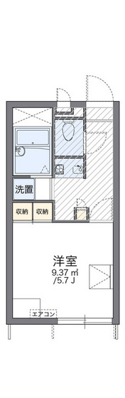 レオパレスエコレアールの間取り