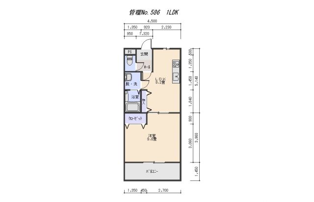 桑名市長島町又木のマンションの間取り