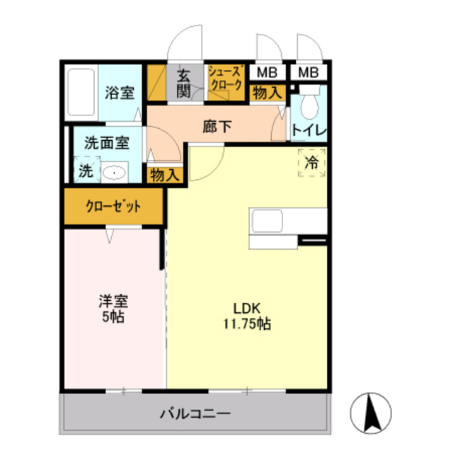 オルテシアIIの間取り