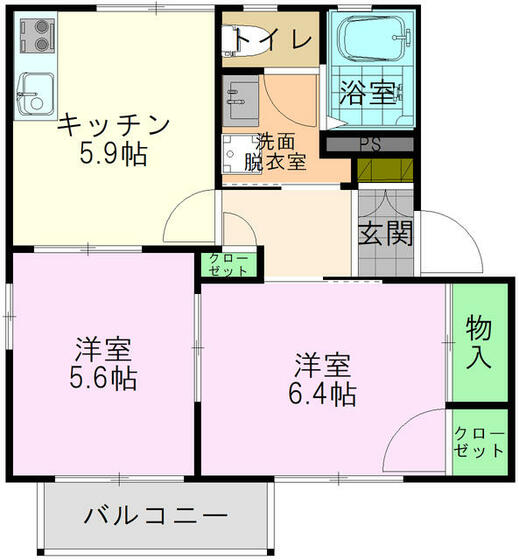 グリーンヒルズIIの間取り