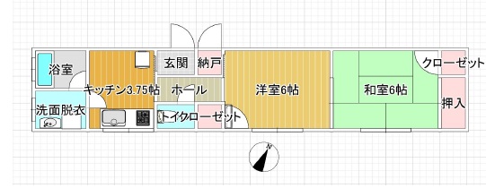 グレートオーク　酒田市大宮町3丁目の間取り