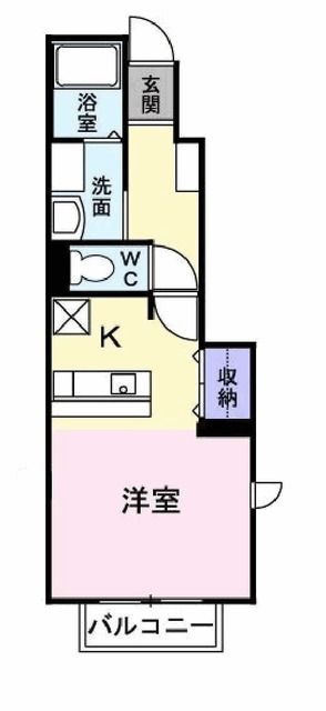 小野市中町のアパートの間取り