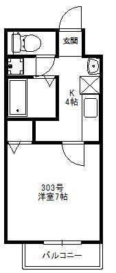 福岡市西区今宿駅前のアパートの間取り