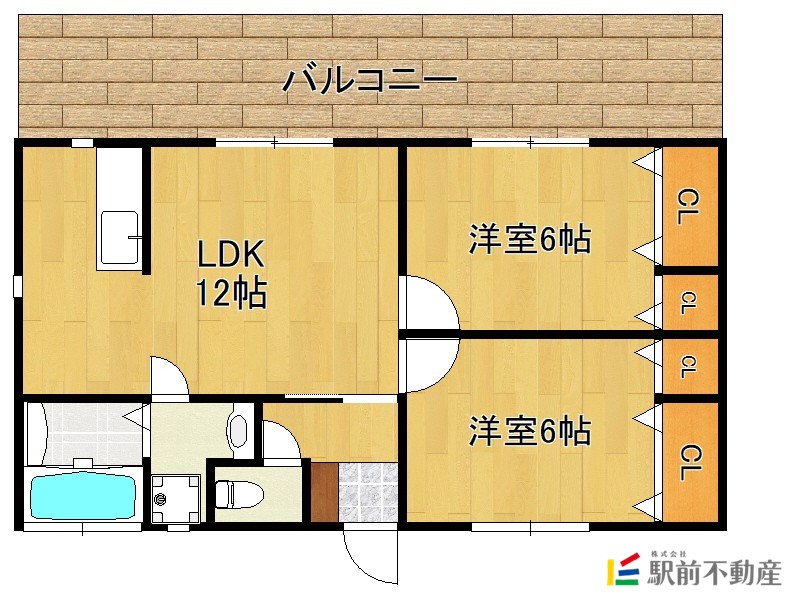 ベラジオ大木Ｂ棟の間取り