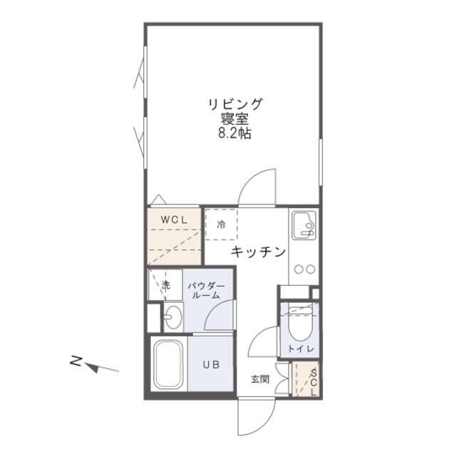 【渋谷区代々木のマンションの間取り】