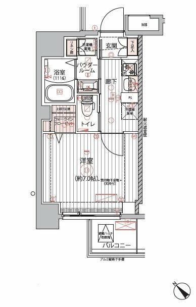 アルコバレーノ戸越銀座の間取り