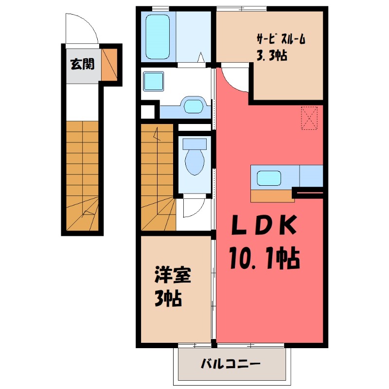 【ボン・ヴォヤージュの間取り】