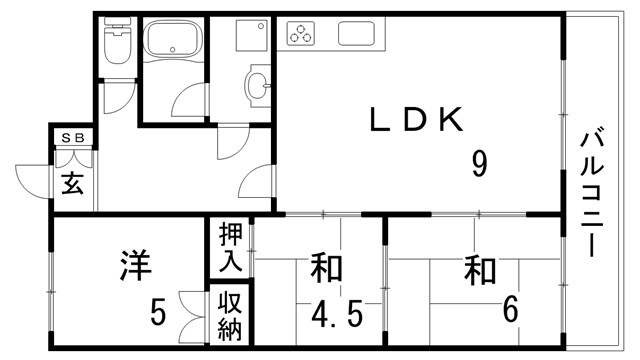 ライオンズマンション神戸明泉寺の間取り