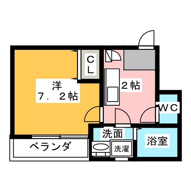 クレフラスト新守山駅前Ｂ棟の間取り