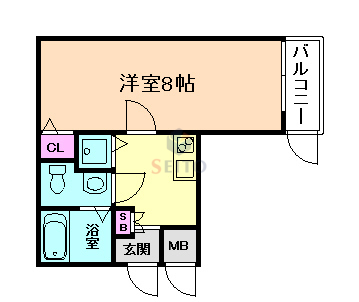 ガゼルノア加島Iの間取り