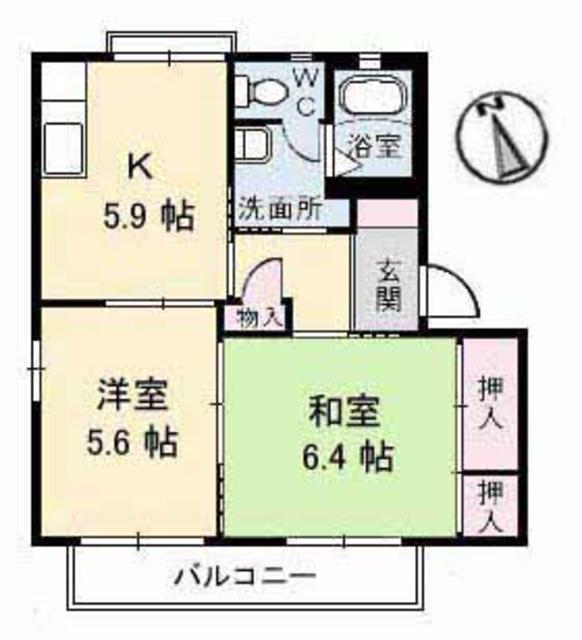 アメニックス福山　六番館の間取り