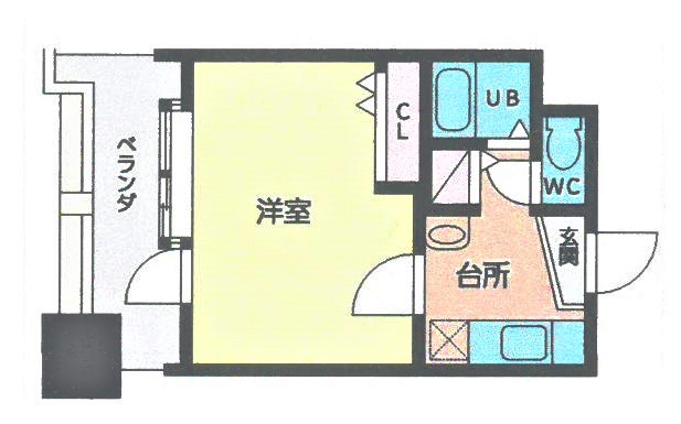 ニューサンリバー8番館の間取り