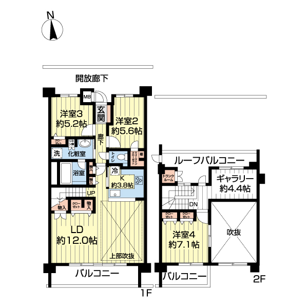 ダイアパレス駅東通りの間取り