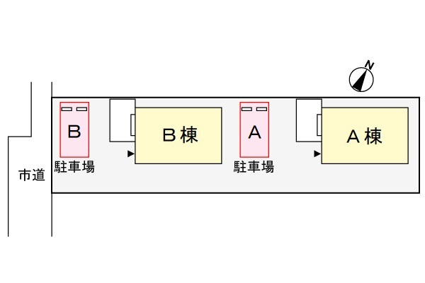 【米田戸建てＡの駐車場】