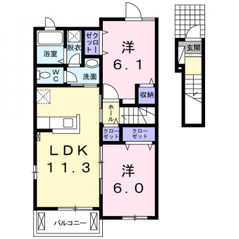 ルミエール　Ａの間取り