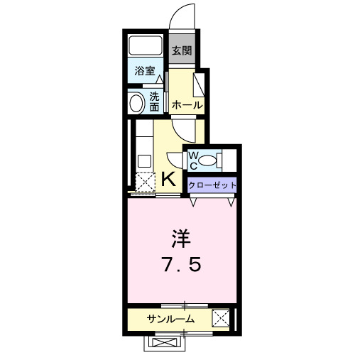 シャルマン北町　壱番館の間取り