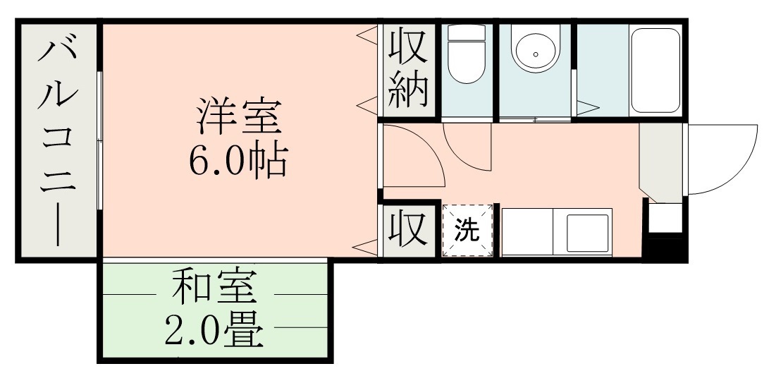 鹿児島市真砂町のマンションの間取り