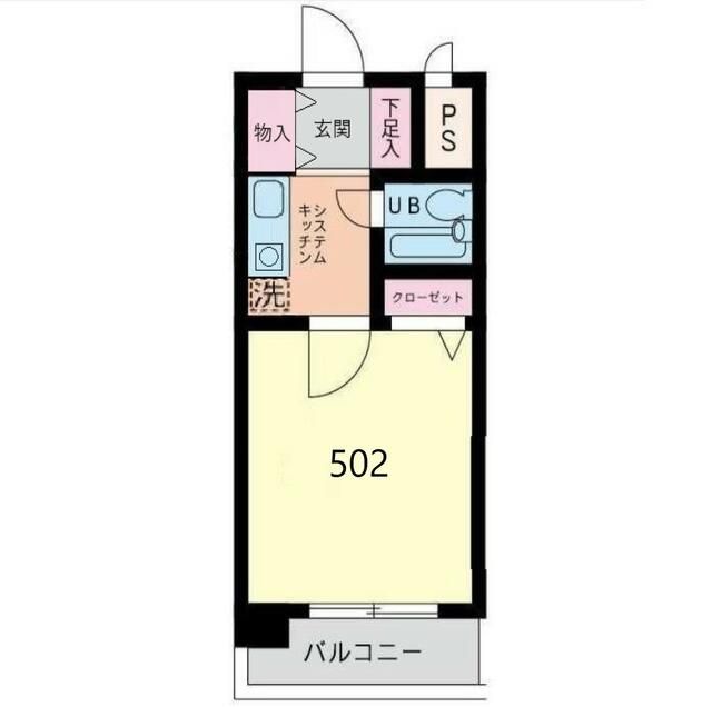 フジビューハイツ山下の間取り