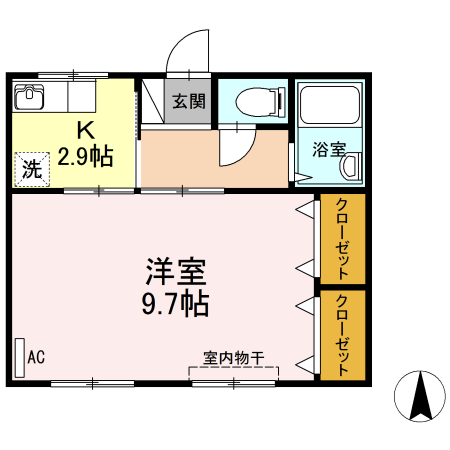 新浜マンションの間取り