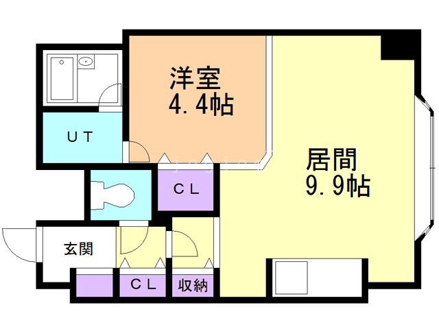 ダイアパレス北３４条の間取り