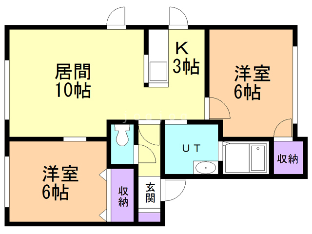 【ハーバーヒルズＢの間取り】