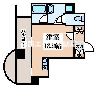 サンオークスマンションの間取り