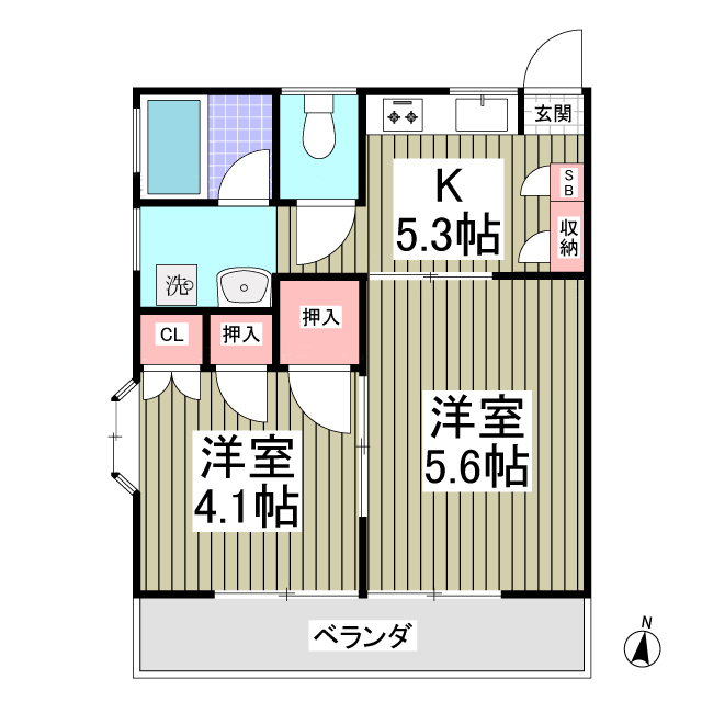 ドミトリー登戸の間取り