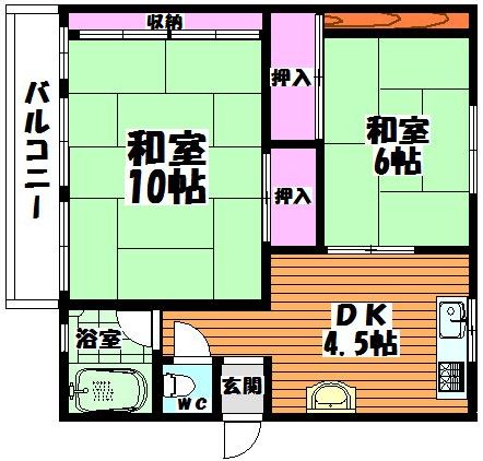 和泉市のぞみ野のマンションの間取り