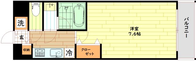 【大阪市旭区赤川のマンションの間取り】