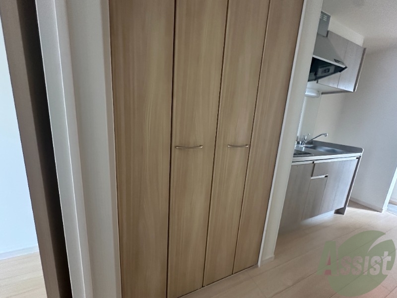 収納　収納スペースは両開きなので開けやすいですね。