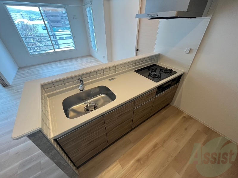 キッチン　システムキッチンなので、すぐお料理に使えます！