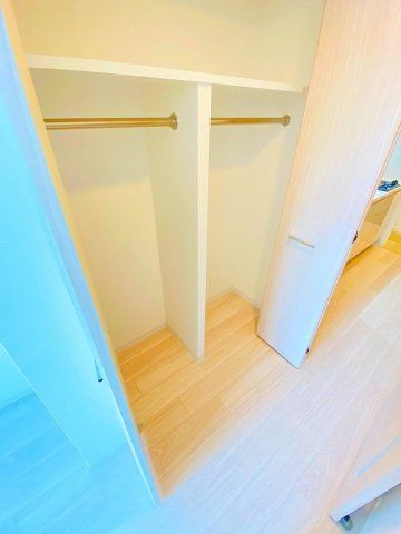 収納　大容量のクローゼット付です。