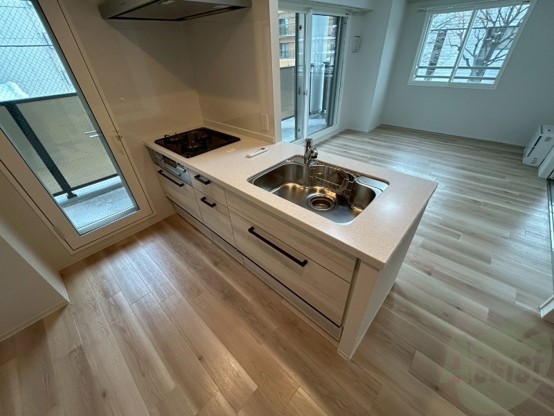 キッチン　システムキッチンなので、すぐお料理に使えます！