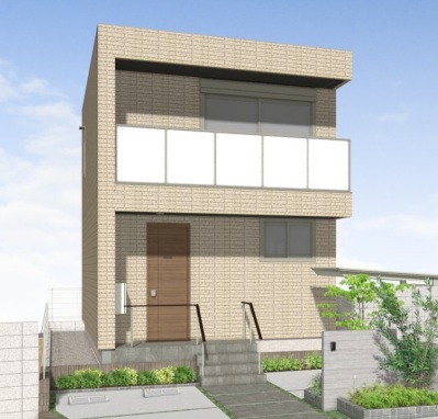 建物外観　旭化成施工ヘーベルハウスZEH物件