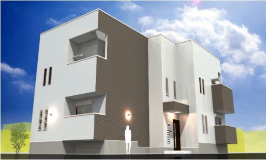 建物外観　オシャレなデザイナーズアパート