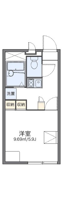 レオパレスベル芦屋の間取り写真